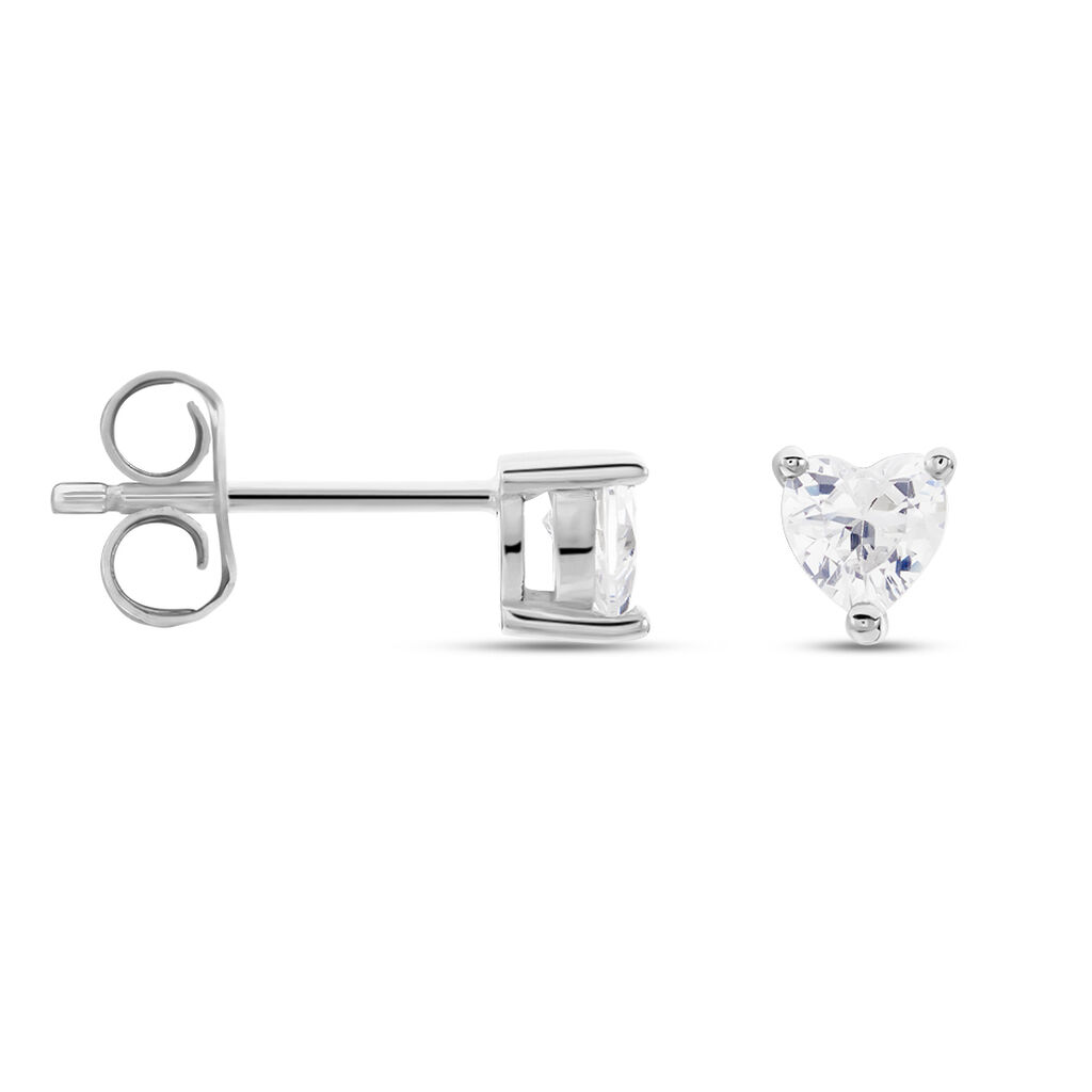 Damen Ohrstecker Silber 925 Zirkonia ---