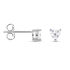 Damen Ohrstecker Silber 925 Zirkonia ---