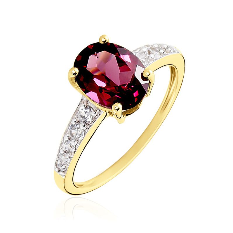 Bague Marie-camille Or Jaune Rhodolite Oxyde De Zirconium - Spannringe Damen | OROVIVO