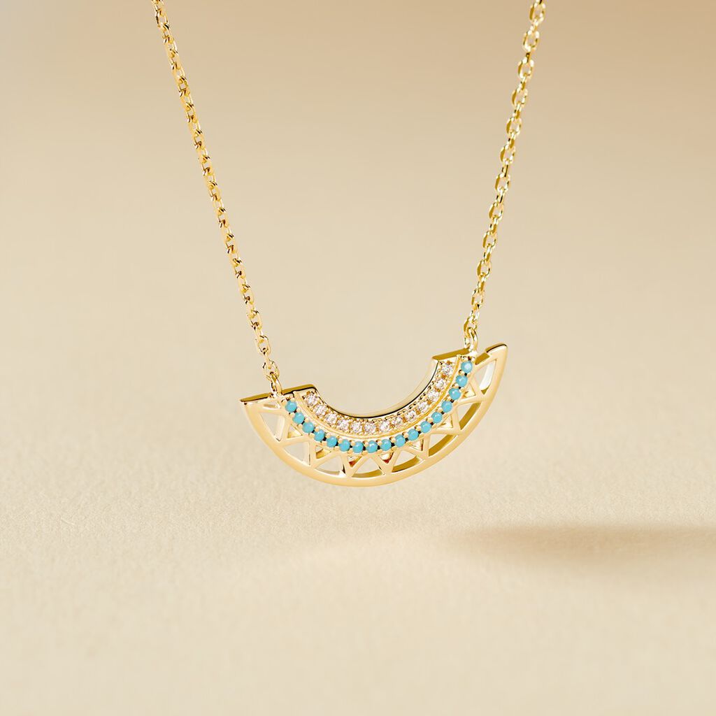Collier Zoila Plaqué Or Et Oxyde - Spannringe Damen | OROVIVO