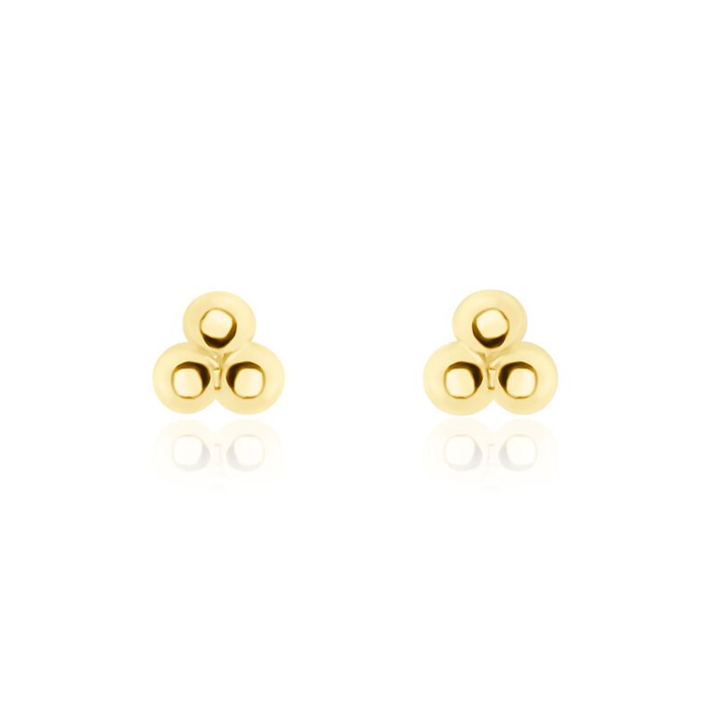 Boucles D'oreilles Puces Glen Or Jaune - Spannringe Damen | OROVIVO