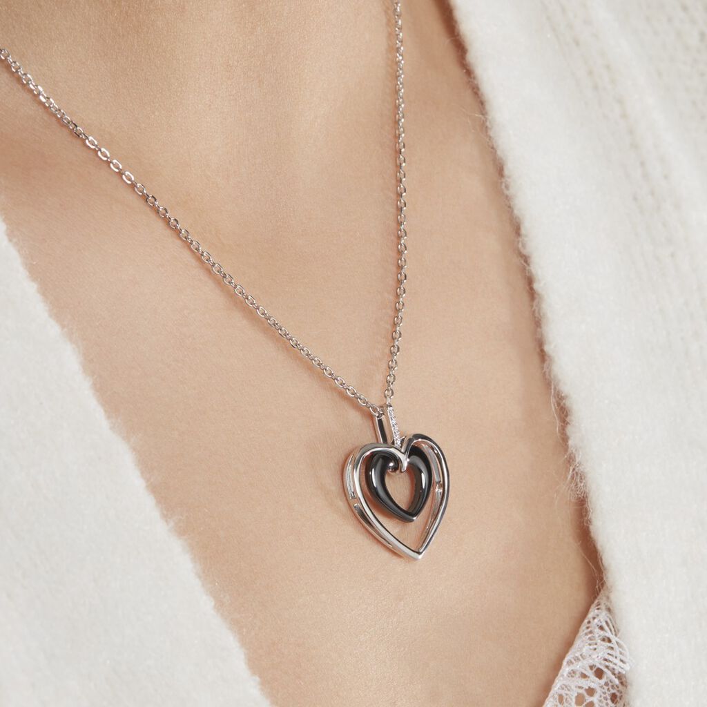 Collier Argent Et Céramique  - Spannringe Damen | OROVIVO