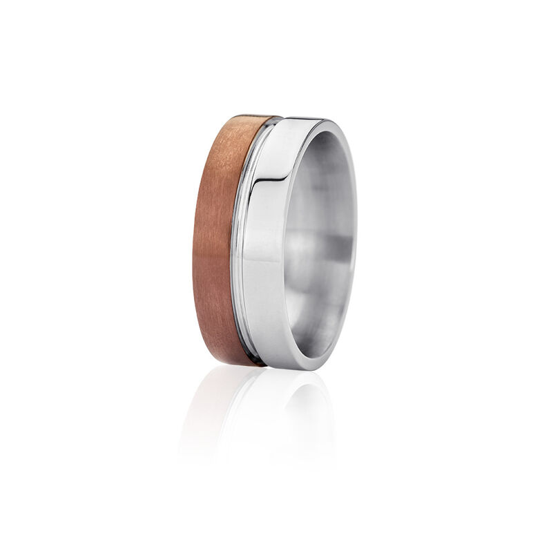 Herren Ring Edelstahl Dunkelbraun Daniel - Ringe Herren | OROVIVO