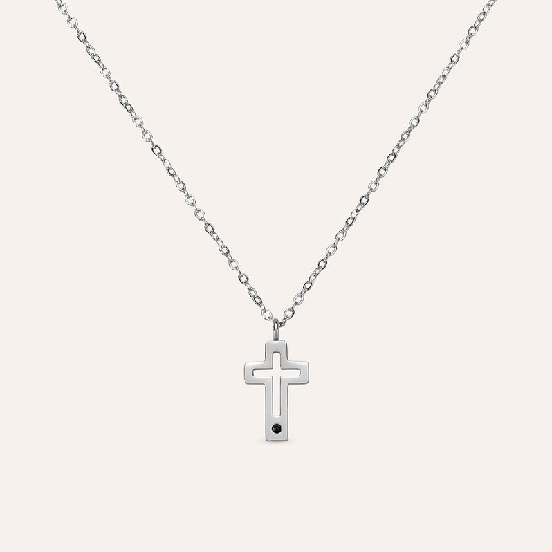 Collana Man Code Acciaio Cristallo - Spannringe Herren | OROVIVO