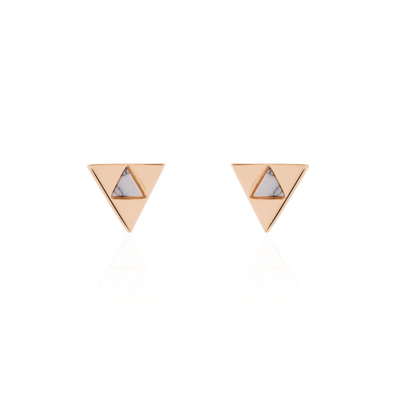 Ohrringe Silber Rosa Tallulah - Spannringe Damen | OROVIVO