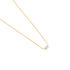 Trilog Damen Collier Gold 375 (9 Karat) Zirkonia Wei&szlig;