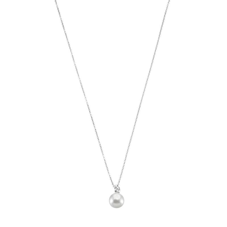 Girocollo in argento e perla e zirconi - Spannringe Damen | OROVIVO
