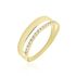 KATIANA Damen Ring Gold 375 (9 Karat) Zirkonia Wei&szlig; 0,27 ct