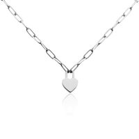 Damen Collier Edelstahl Ohne Stein Herz Rosalee 4,00mm