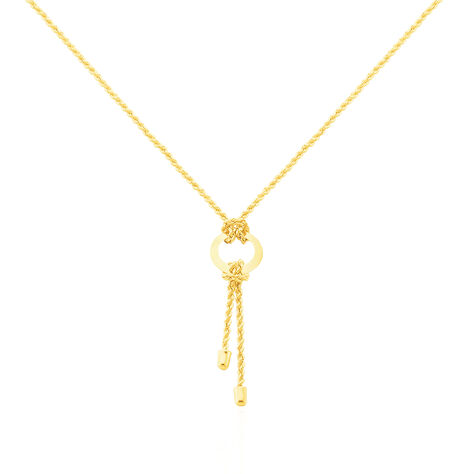 Damen Collier Gold 375 (9 Karat) Kreis - Halsketten  | OROVIVO