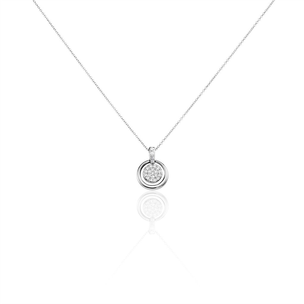 Thumbnail - Damen Collier Silber 925 Zirkonia Jess 2, Collier mit Stein