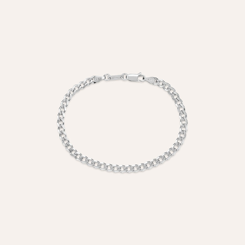 Bracciale Catena Gentleman Argento Rodiato - Spannringe Herren | OROVIVO