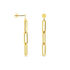 Damen Ohrstecker Lang Gold 375 Kettenglieder Scarlett