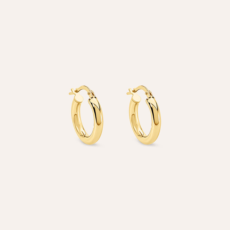 Orecchini A Cerchio Toujours Oro Giallo - Spannringe Damen | OROVIVO