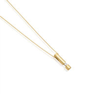 Damen Collier Gold 585 Diamant 0,1ct Sanina