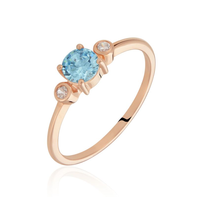 Bague Argent Rose Shir Oxyde De Zirconium - Spannringe Damen | OROVIVO