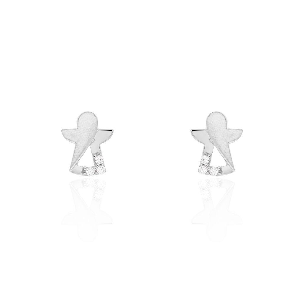 Kinder Ohrstecker Silber 925 Zirkonia Engel - Ohrstecker Kinder | OROVIVO