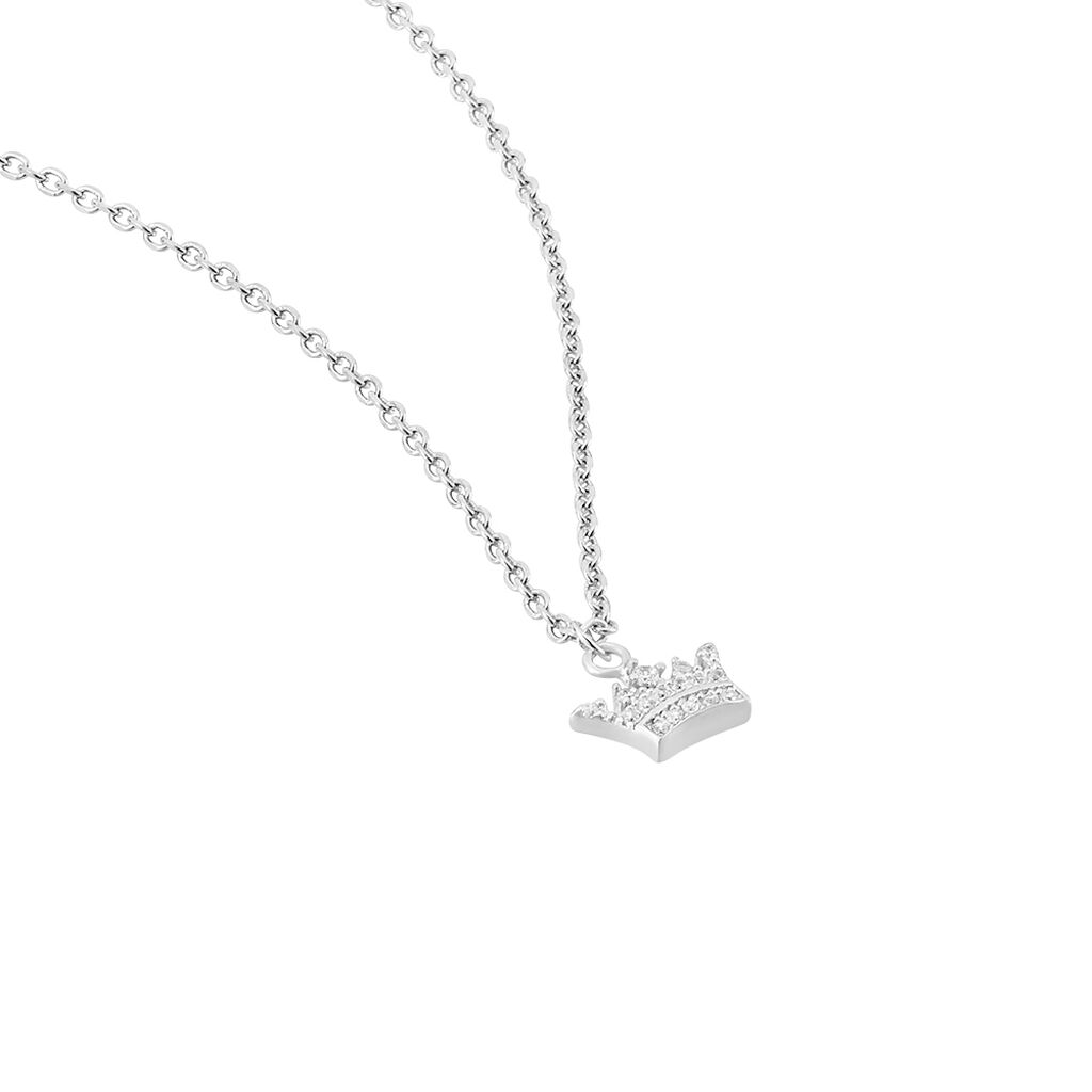 Kinder Collier Silber 925 Zirkonia Krone Janikka - Halsketten Kinder | OROVIVO