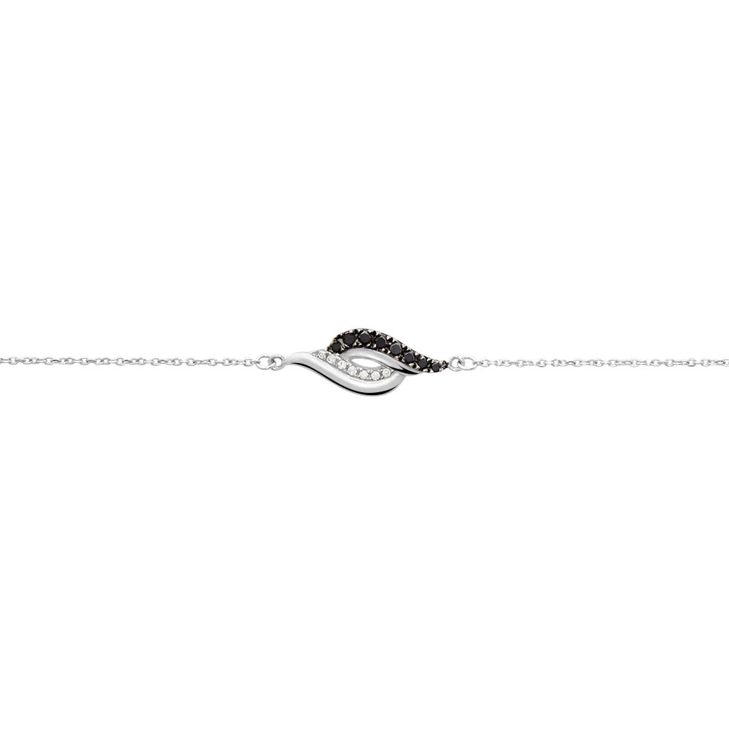 Bracelet Sculptural Or Blanc Diamant - Spannringe Damen | OROVIVO
