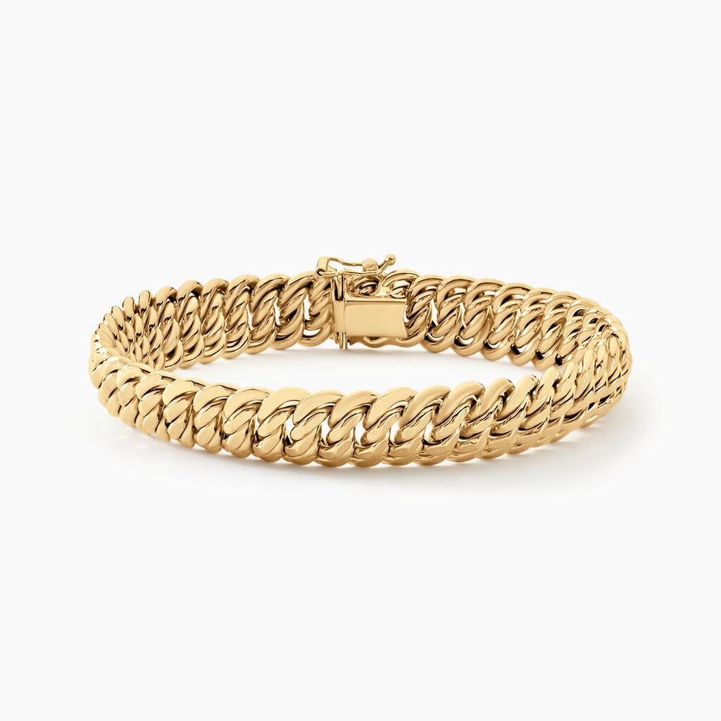 Bracelet Jimmy Maille Americaine Or Jaune - Spannringe Damen | OROVIVO