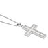 Damen Collier Silber 925 Zirkonia Weiß Religiöses Kreuz B 19,45 mm