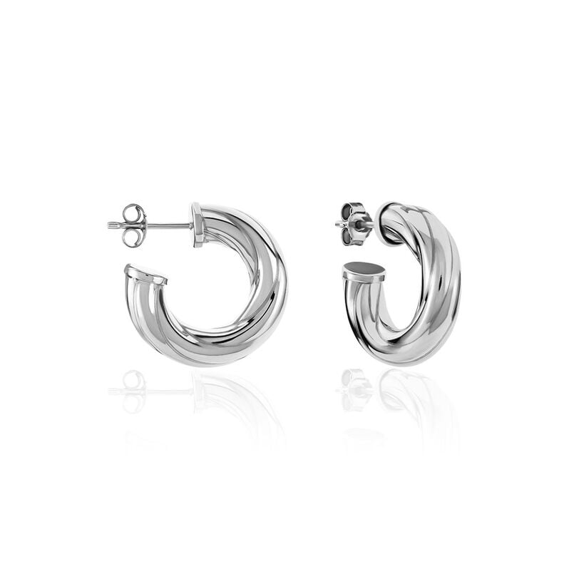 Créoles Argent Jaune - Spannringe Damen | OROVIVO