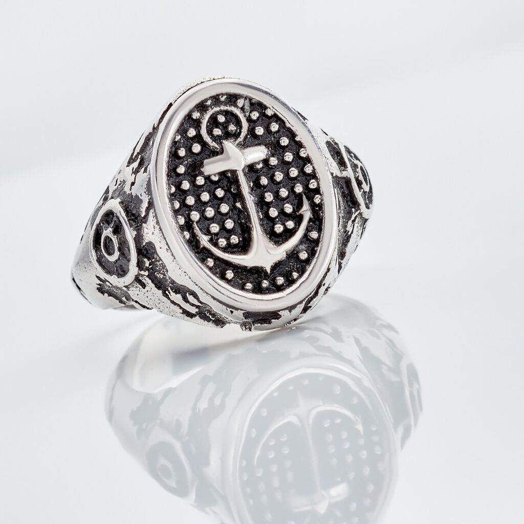 RUSSELL Herren Ring Silber Silber 925 B 1,8 mm