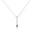 Damen Collier Silber 925 Spinell Schwarz Barren