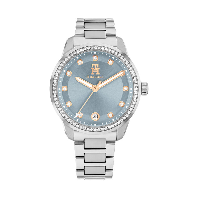Montre Tommy Hilfiger Th85 Crystals Bleu Sky - Spannringe Damen | OROVIVO