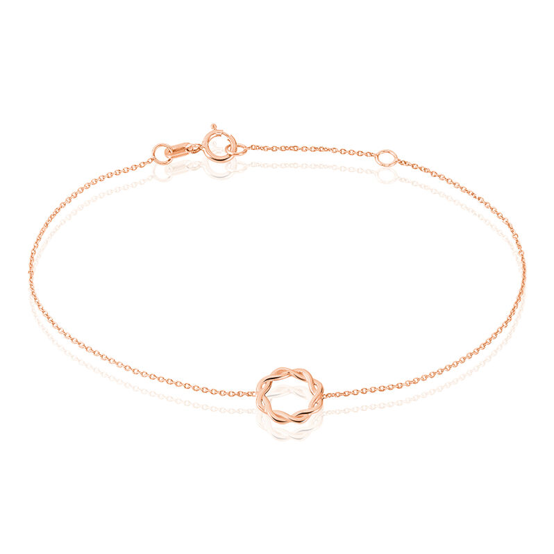 Bracelet Or Rose Carmelie Forme Cercle - Spannringe Damen | OROVIVO