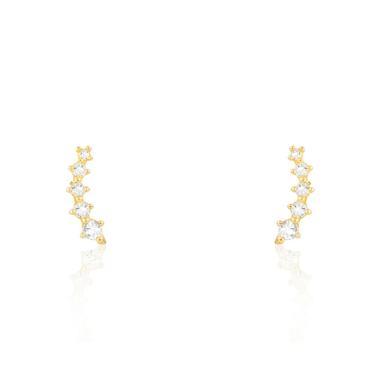 Damen Ohrstecker Gold 375 Zirkonia  - Ohrstecker Damen | OROVIVO