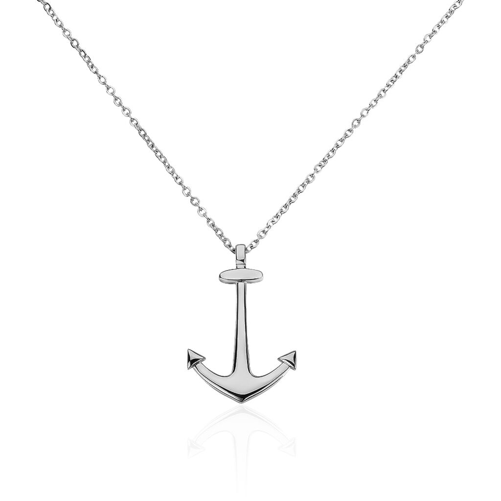 Collier Cedric Acier Blanc - Spannringe Herren | OROVIVO