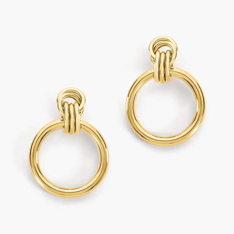 Boucles D'oreilles Puces Ayla Acier Doré - Spannringe Damen | OROVIVO