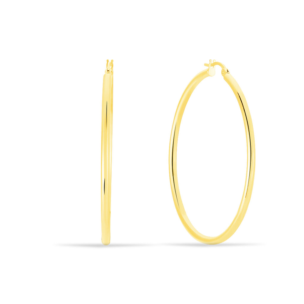 KRIM Damen Creolen Gold 585 (14 Karat) B 2 mm