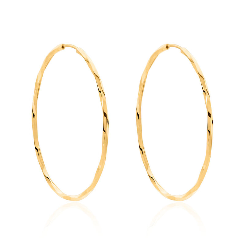 JUSTINE Damen Creolen Gold 375 (9 Karat) - Creolen Damen | OROVIVO