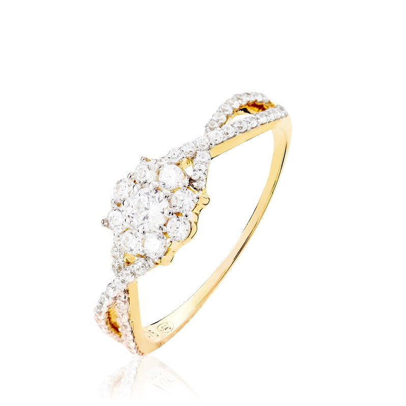 Bague Manoah Or Jaune Oxyde De Zirconium - Spannringe Damen | OROVIVO