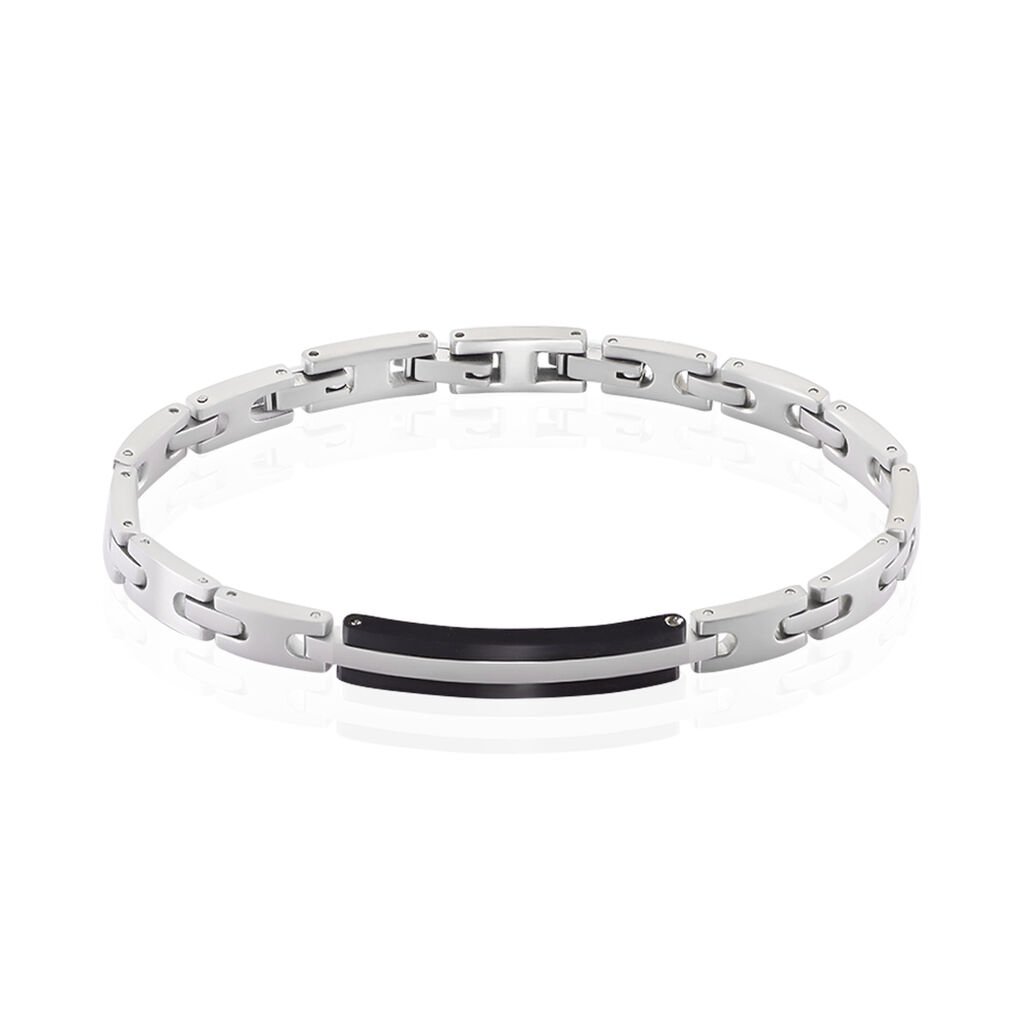Herren Armband Edelstahl Bicolor Barren