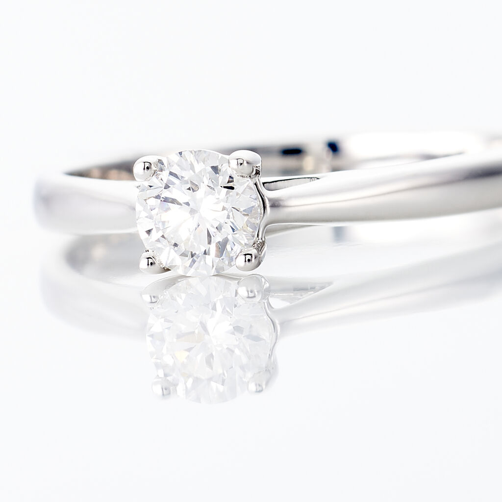 Damen Ring Weißgold 375 Diamant 0,26ct Victoria  - Solitärringe Damen | OROVIVO