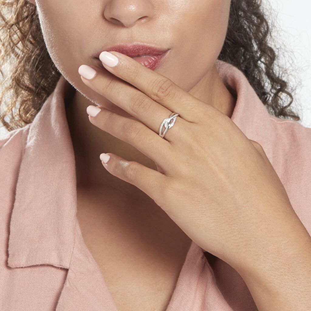 Bague Or Weiss Ritona Diamants - Spannringe Damen | OROVIVO