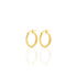 SHALANA OVAL Damen Creolen Gold 375 (9 Karat) Oval B 3 mm