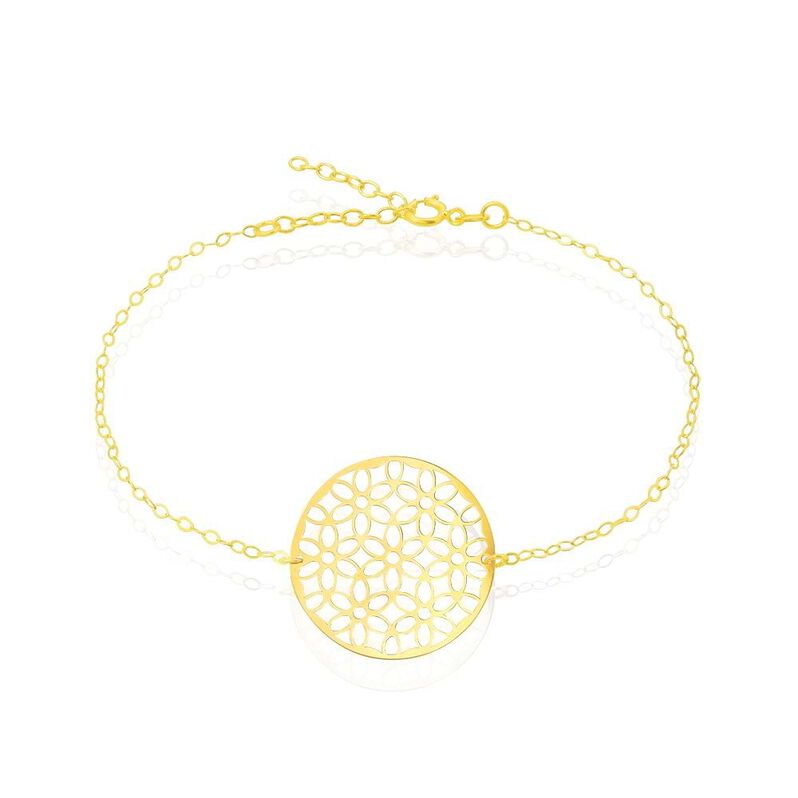 Bracciale in oro giallo Fiore - Spannringe Damen | OROVIVO