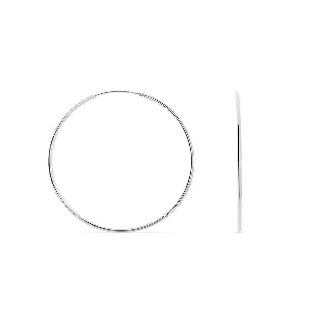 OLYMPIA FLEX. 7 Damen Creolen Silber 925