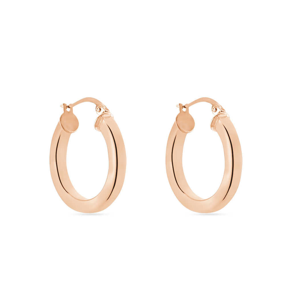 Damen Creolen Silber 925 Rosé Vergoldet - Creolen Damen | OROVIVO