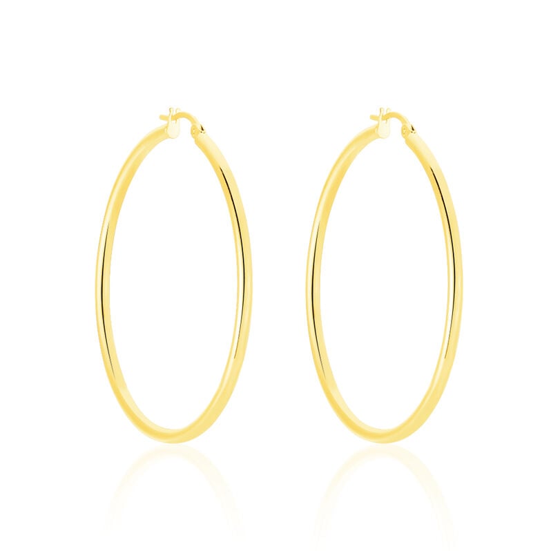 KRIM Damen Creolen Gold 585 (14 Karat) B 2 mm - Creolen Damen | OROVIVO