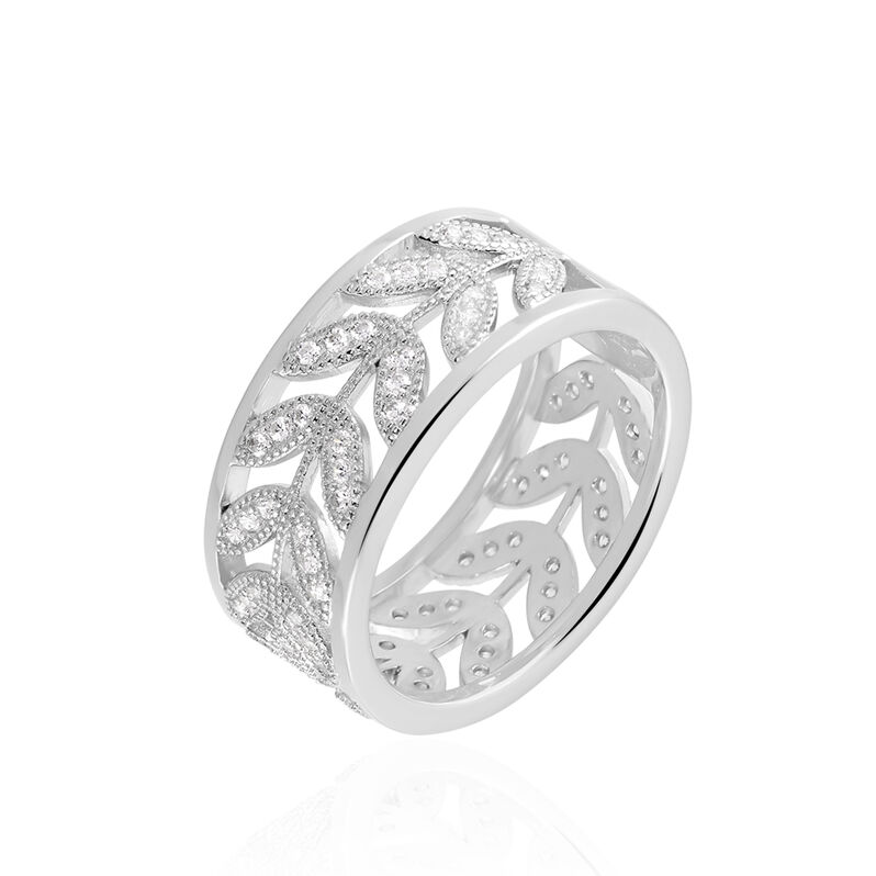 Bague Daphnee Argent Blanc Oxyde De Zirconium - Spannringe Damen | OROVIVO