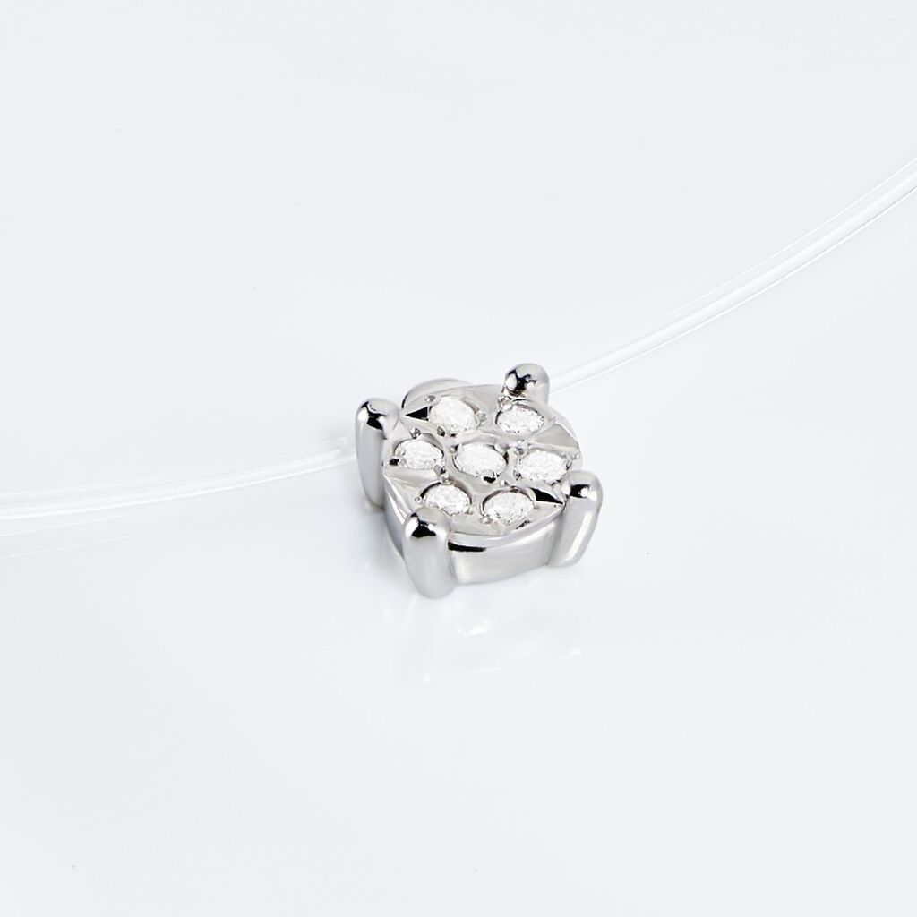 RIMINI Damen Collier Wei&szlig;gold 375 (9 Karat) Diamant Wei&szlig; 0,000 ct