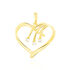 HERZ PICCO 2 Damen Anhänger Gold 375 (9 Karat) Diamant Weiß 0,01 ct Herz