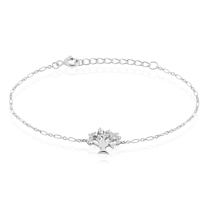 Bracelet Kozue Argent Rhodié Oxyde De Zirconium - Spannringe Damen | OROVIVO