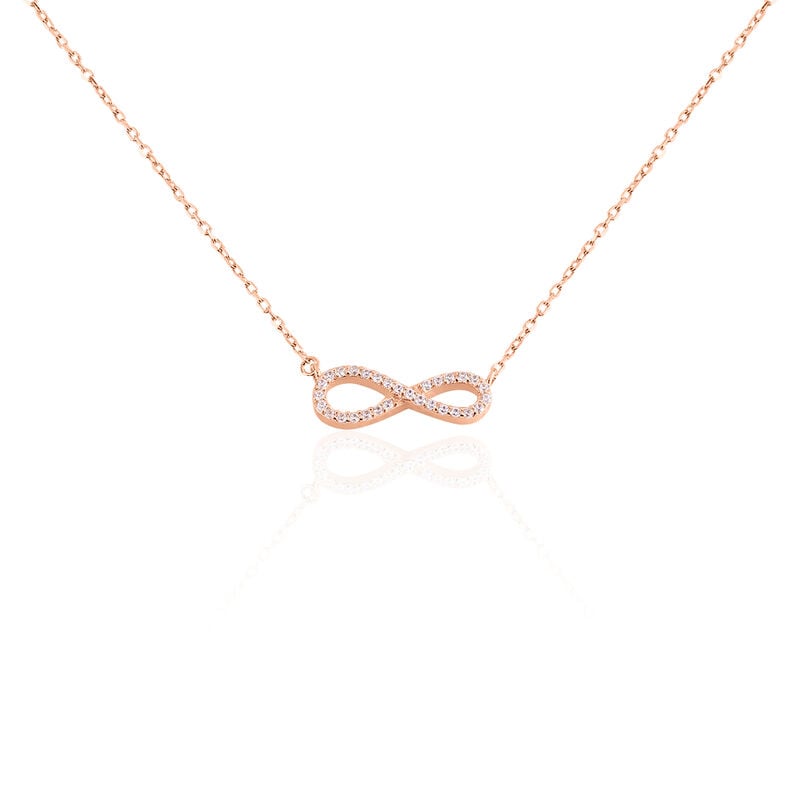 Collier Argent Rose Amita Infini Pavage - Spannringe Damen | OROVIVO