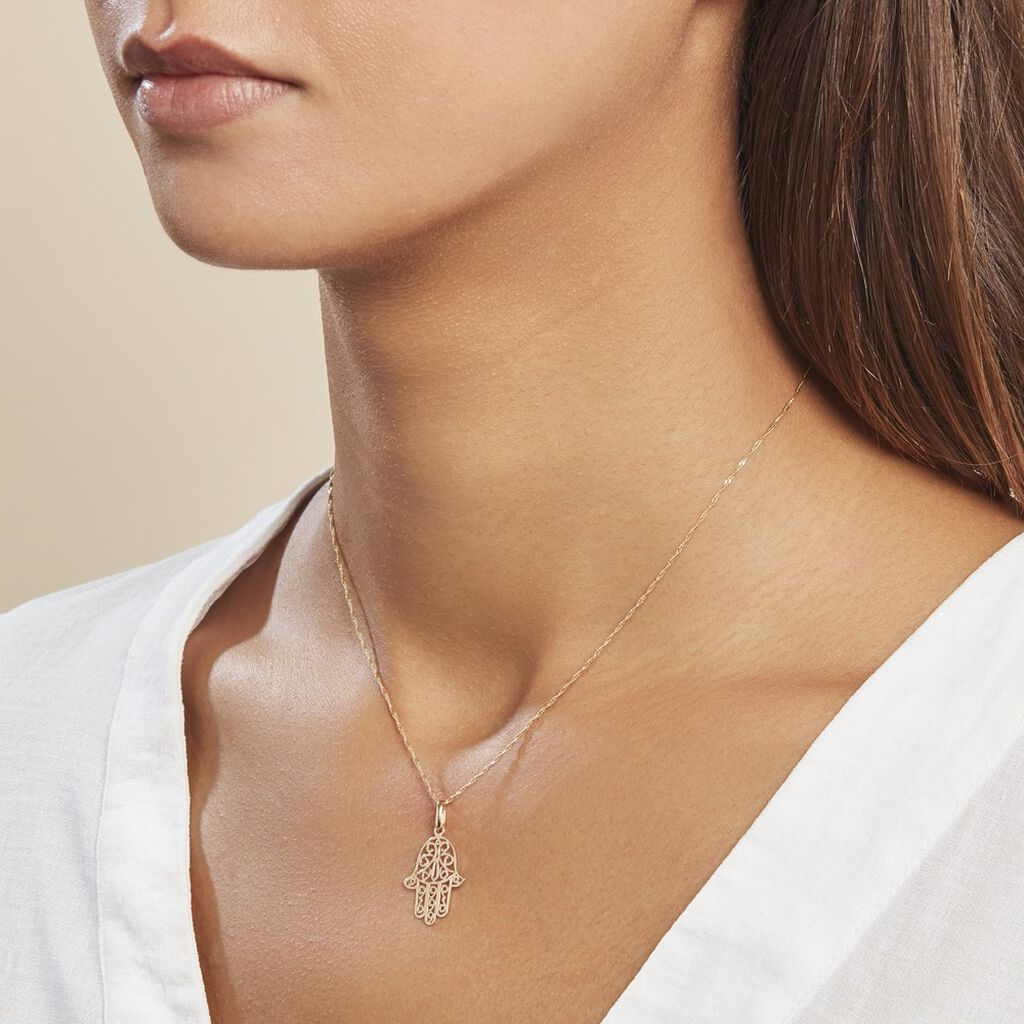 Pendentif Or Jaune Fatmah - Spannringe Familie | OROVIVO